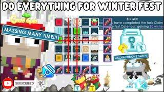 ALL IN MY DLs FOR BINGO On Winter Festival (RIP??) | GROWTOPIA Winter Festival 2024