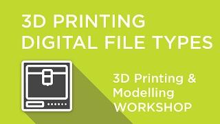 3D Printing and Modelling Workshop - Chapter 1 - File Formats From a 3D Model to Printer Code