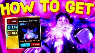 How To GET AIZEN SHOWCASE in ANIME ADVENTURES! ROBLOX