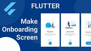 Make Onboarding Screen with Indicator -  Flutter PageView | Design UI