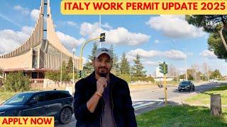 Italy Work Permit update 2025 || Decreto Flussi 2025 || 04/02/25