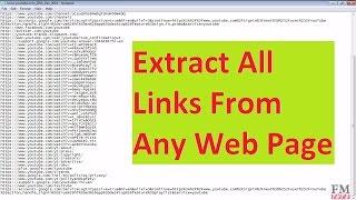How to Scrape/Extract All Links From Any Web Page Easily