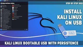 How to make a live persistence Kali Linux 2022.1 USB Drive ? | Install kali linux on USB | 2022
