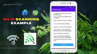 how to get wifi list in android programmatically - Solution Code Android\Android Studio Tutorial