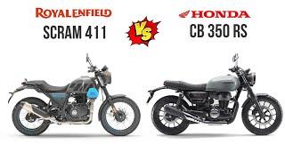 Honda Cb 350 rs VS Royal Enfield Scram 411 | Comparison | Mileage | Top Speed Price | Bike Informer