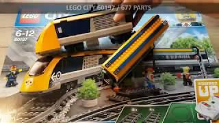 Lego City Train 60197 #Speedbuild and ride on Lego tracks