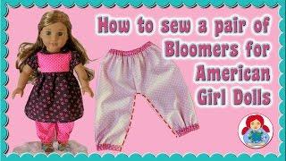 DIY | How to sew bloomers for your American Girl doll • Sami Doll Tutorials