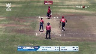 Aayan Afzal Khan 3 wickets vs Canada| 8th Match - United Arab Emirates vs Canada