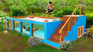 A cool summer with DIY swimming pool at home for my children