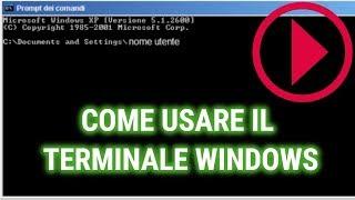 COME USARE IL TERMINALE DI WINDOWS 10 --Guida al Prompt Dei Comandi