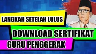 LANGKAH SETELAH LULUS CGP DAN MANFAAT SERTIFIKAT GURU PENGGERAK