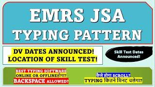 EMRS JSA Best Typing Software For Skill Test Typing Complete typing pattern expaination