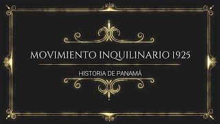 Movimiento inquilinario de Panamá 1925