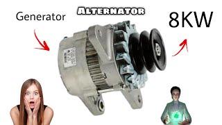 I turn car dynamo into 220v 8000w electric generator