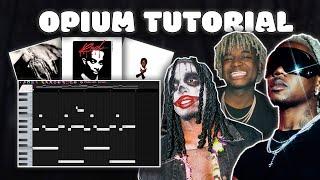 How to make HARD HITTING beats for OPIUM  (FL Studio 21)