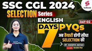 SSC CGL 2024 English | SSC CGL 2024 English Previous Year Question Paper Day 2 | By Ananya Ma'am