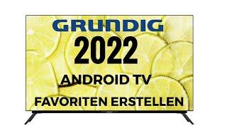 Grundig TV Favoriten Listen erstellen