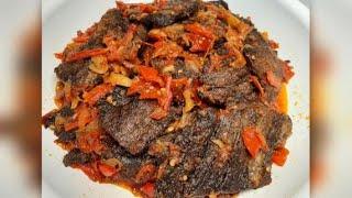 INDONESIAN SPICY Dried Beef (Dendeng Balado)