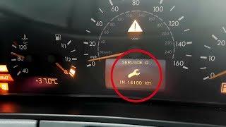 Reset Service Reminder on Mercedes W210 Restyling (1999-2002)