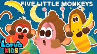 Five Little Monkeys Jumping on the Bed | Nursery Rhymes & Kids Songs