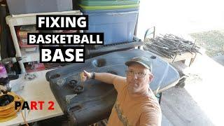 Part:2 Fixing Basketball *BASE* Installing Brackets and Wheels Pole And Side Pols