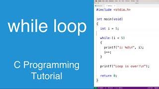 while loop C | Programming Tutorial