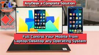 How to Control Mobile from Computer using AnyDesk | Full Control on Mobile to PC | Any desk remote