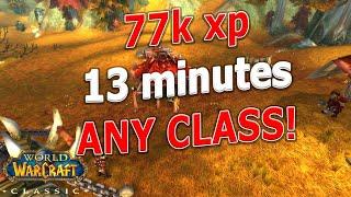 WoW Classic - SPEED LEVELING with Quests!? The JOURNEY - 77k xp in 13 minutes! 51+