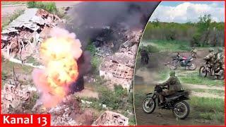 Ukrainian unmanned systems forces destroy Russian bunker after tracking motorcyclists