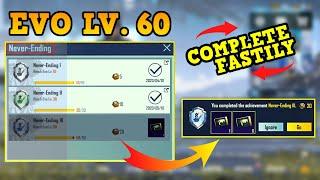 How To Complete Never Ending Achievement Fastily 2021 | New Trick To Get Evo Level Mission Pubg Bgmi