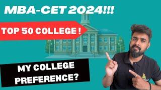 MBA CET 2024 CAP Option Form | Top 50 MBA Colleges to Select |