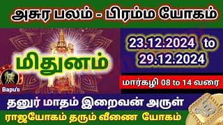 மிதுனம் - வார ராசி பலன்கள் (23.12.2024  முதல் 29.12.2024 வரை) - Mithunam - Bapu's Vara Rasipalan