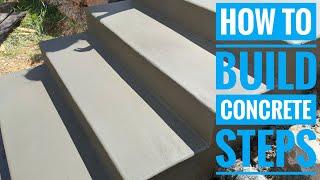 Diy concrete steps #1 grades and forms