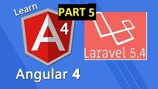 Angular4 Frontend and Laravel5.4 Backend CRUD using Service API - Part 5