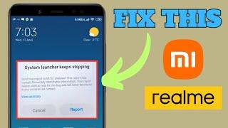 How to Fix System Launcher Keeps Stopping in Redmi/Xiaomi MIUI Smartphone