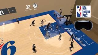 NBA Tabletop on Vision Pro - Live 3D Game