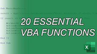 20 Essential VBA Functions Every Programmer Should Know
