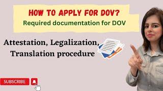 DOCUMENTS ATTESTATION, LEGALIZATION, AND TRANSLATION PROCEDURE FOR STUDIES ABROAD (DOV)