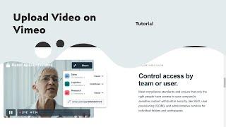 How to Upload Videos on Vimeo Website