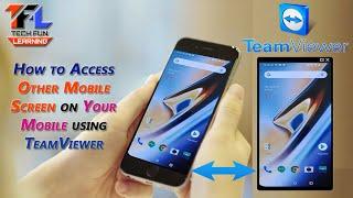 How To Connect Mobile To Mobile Using Team Viewer | Mobile to Mobile TeamViewer | #TeamViewer