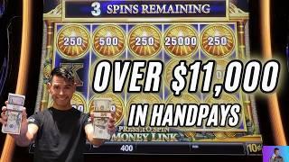 OVER $11,000 in Hand Pay Jackpots