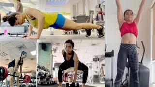 Actress Rashmika Mandanna Workout Full Video   