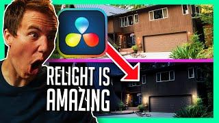 AMAZING Day-To-Night FX with RELIGHT in Resolve Studio 18.5 -Compositing & Color Grading Tutorial