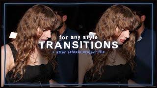 simple transitions for edits (any style) - after effects tutorial | klqvsluv