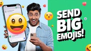 How to Send Big Size Emoji on WhatsApp