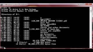 How to Print Directories Page  wise in MS DOS