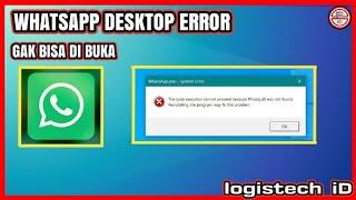 WHATSAPP LAPTOP PC CANNOT BE OPENED ERROR FFMPEG DLL WAS NOT FOUND CODE EXECUTION