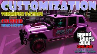 Canis Terminus Patrol Customization  Colored Headlights  Agents of Sabotage | GTA 5 Online