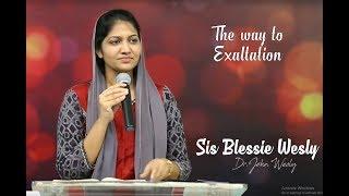 The way to exaltation|| Humility|| ENGLISH WORSHIP LIVE  02-06-2019 || Sis.Blessie Wesly