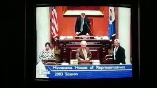 Rabbi Nachman Wilhelm opening the Minnesota House of Representatives 2003 session